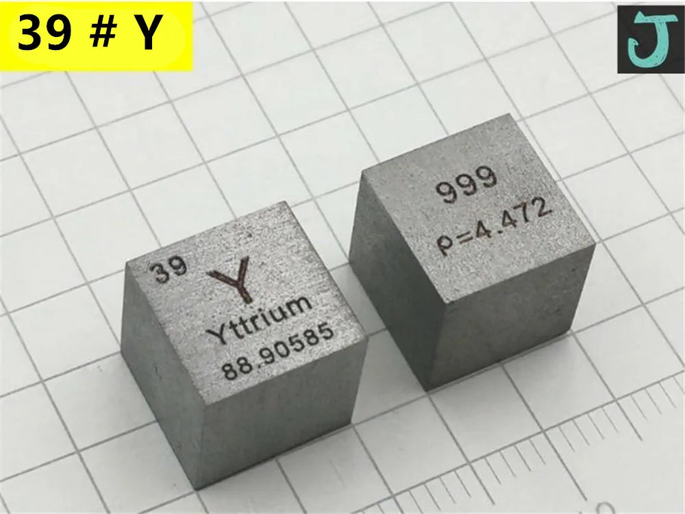 10mm (0.39") Metal Tungsten Cubes up to 99.9% Pure Periodic Table Element Engraved Collection