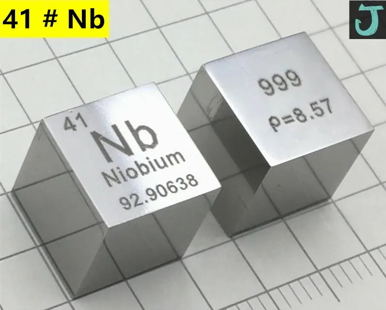 10mm (0.39") Metal Tungsten Cubes up to 99.9% Pure Periodic Table Element Engraved Collection