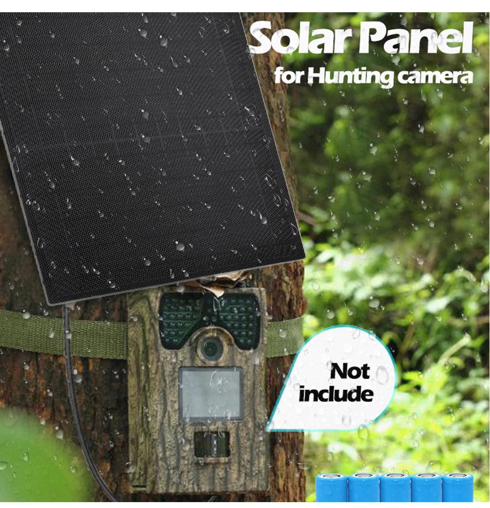 D16E Solar panel with 18650 battery storage, 12V output Charger Power Bank And USB Type C plug