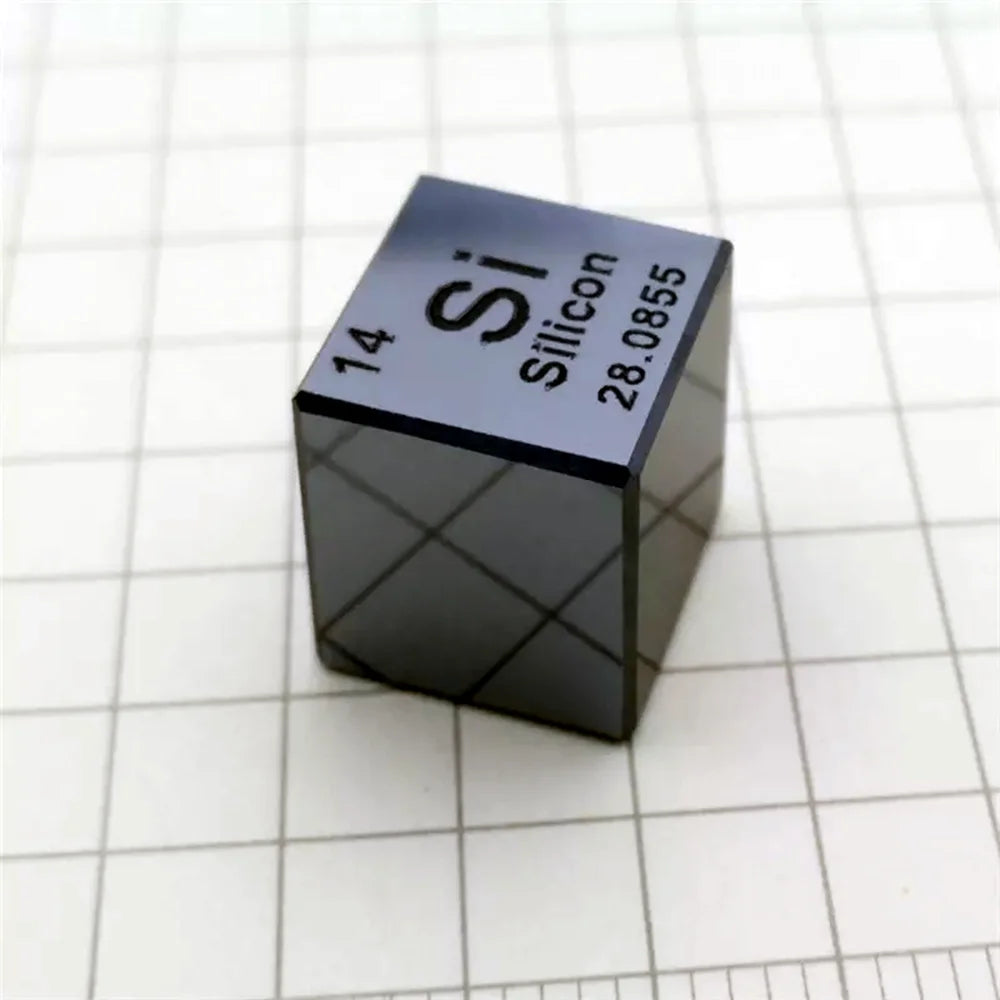 10mm (0.39") Metal Tungsten Cubes up to 99.9% Pure Periodic Table Element Engraved Collection