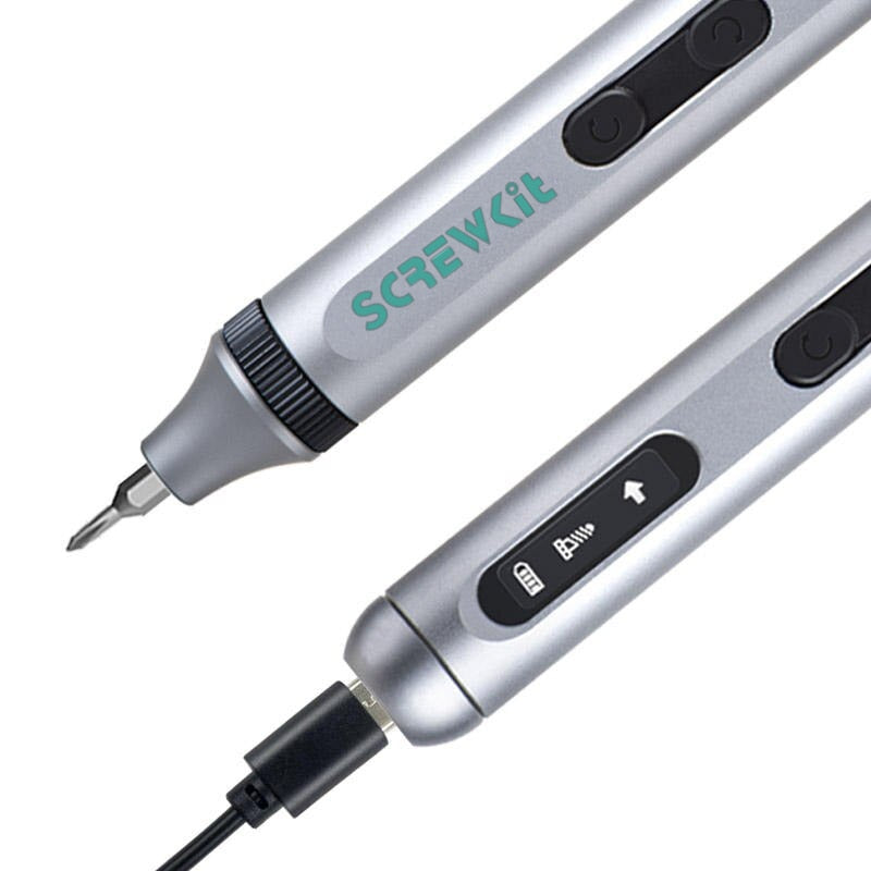Precision Electric Screwdriver Kit With Adjustable Torque. Type C Fast Charging.