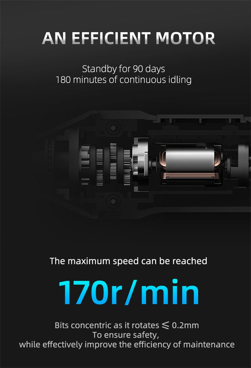 Precision Electric Screwdriver Kit With Adjustable Torque. Type C Fast Charging.