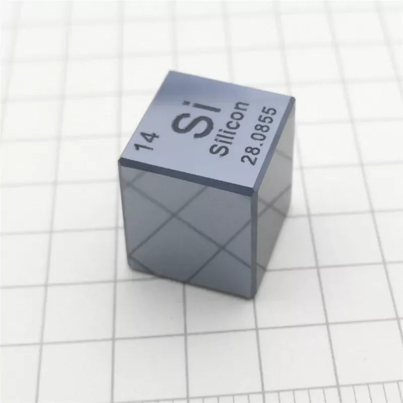 10mm (0.39") Metal Tungsten Cubes up to 99.9% Pure Periodic Table Element Engraved Collection