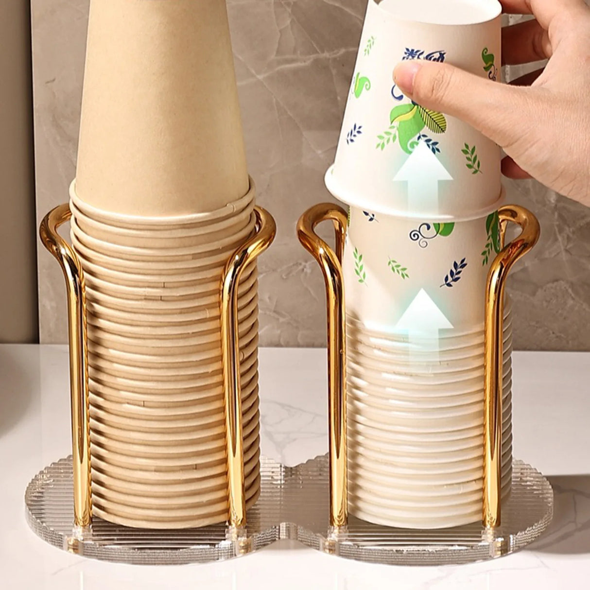 Luxury Disposable Cup Storage Holder