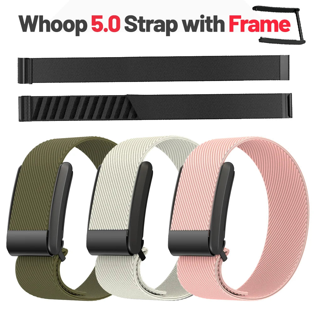 Nylon Stretchable Sport Wristband +FRAME For Whoop 5.0
