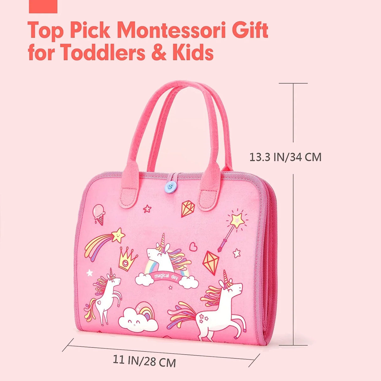 Montessori Toddler Busy Board For Educational Activity Motor Skills