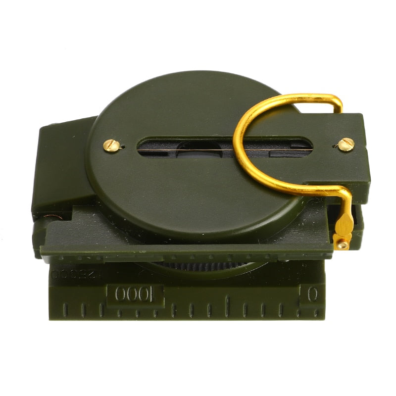 Folding Army Green Compass With fluorescent needle. Great for outdoor Camping and Hiking.