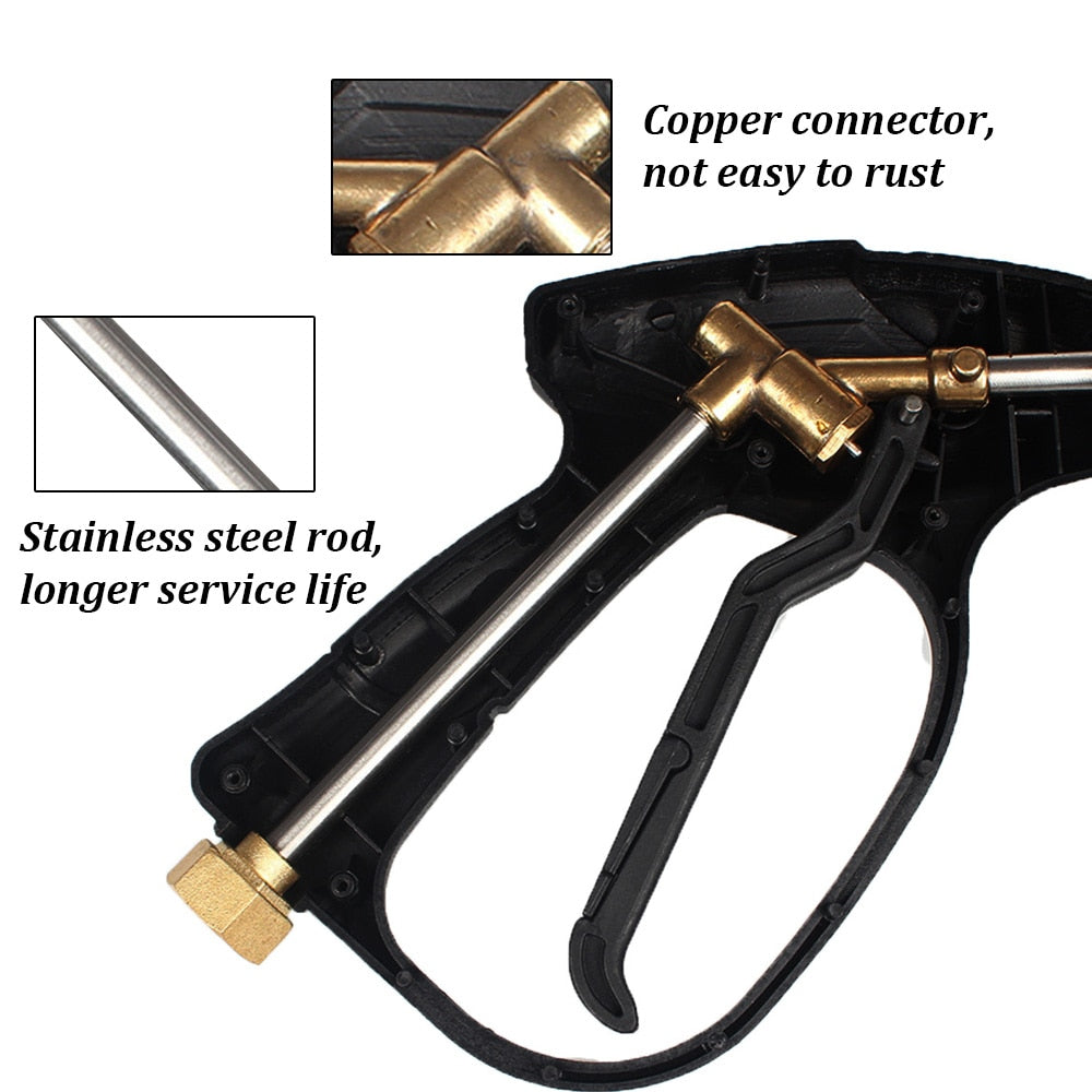 1L Adjustable Car Washer Gun And Soap Container.  1/4" Quick Release with 5 Nozzles.