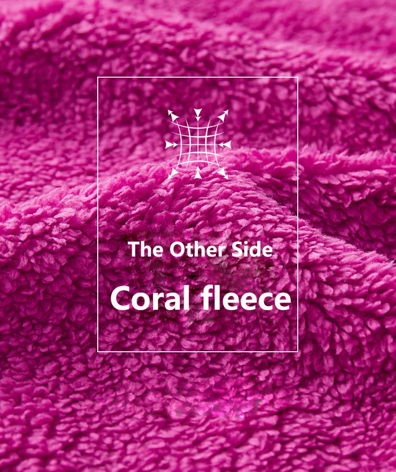 Women's Warm Reversible Polar Coats.