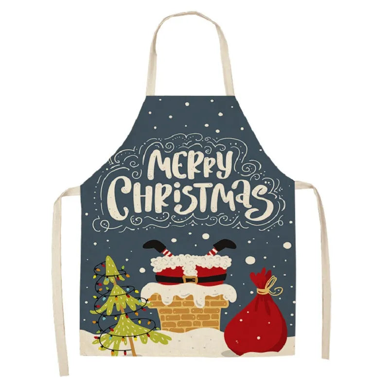 Christmas Linen Aprons