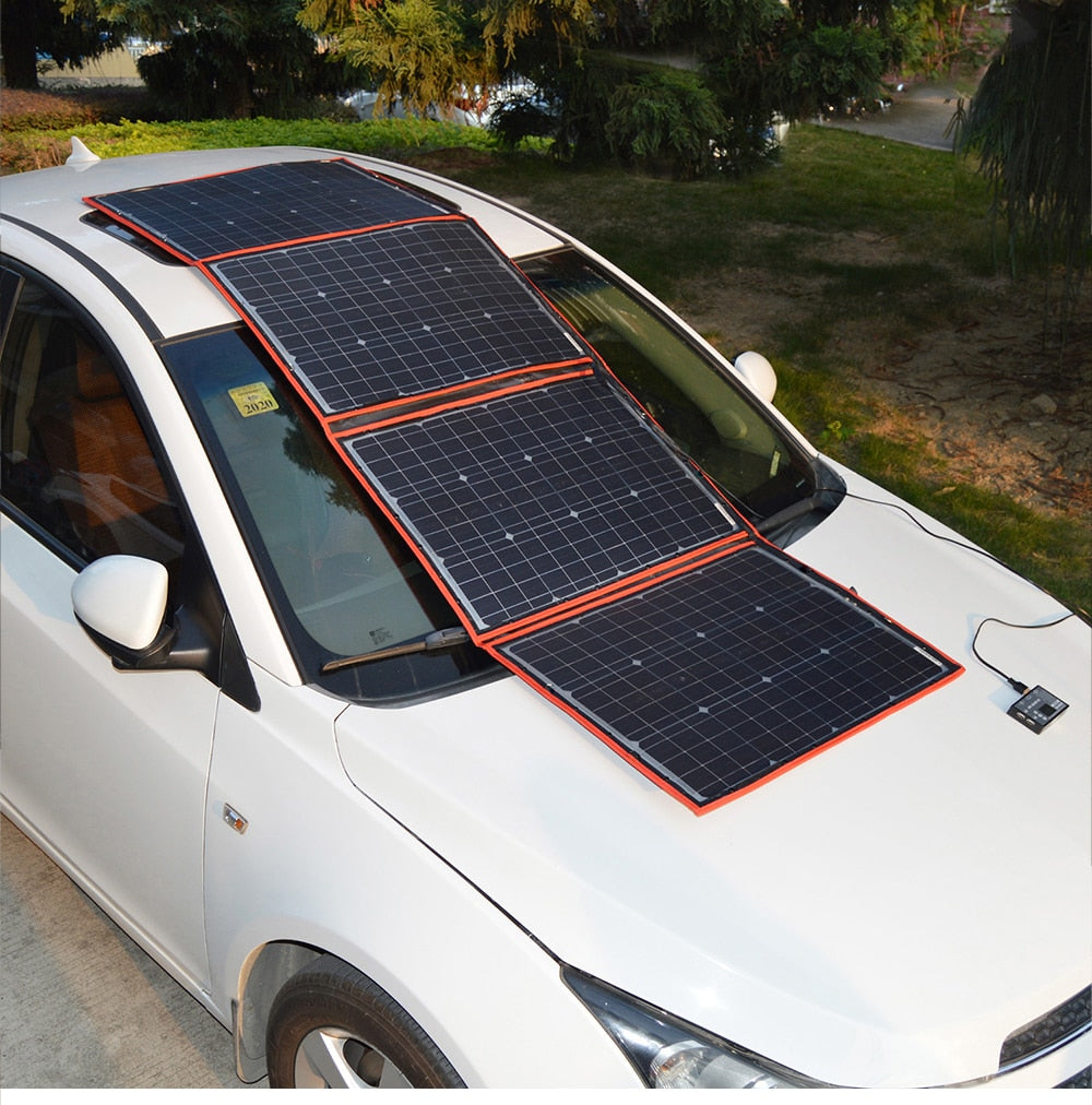 Dokio Flexible/Foldable High Efficiency Solar Panel. 12V 80w 100w 150w 200w 300w Solar Panel Kit