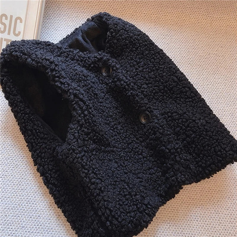 Autumn Baby V Neck Plush Vest