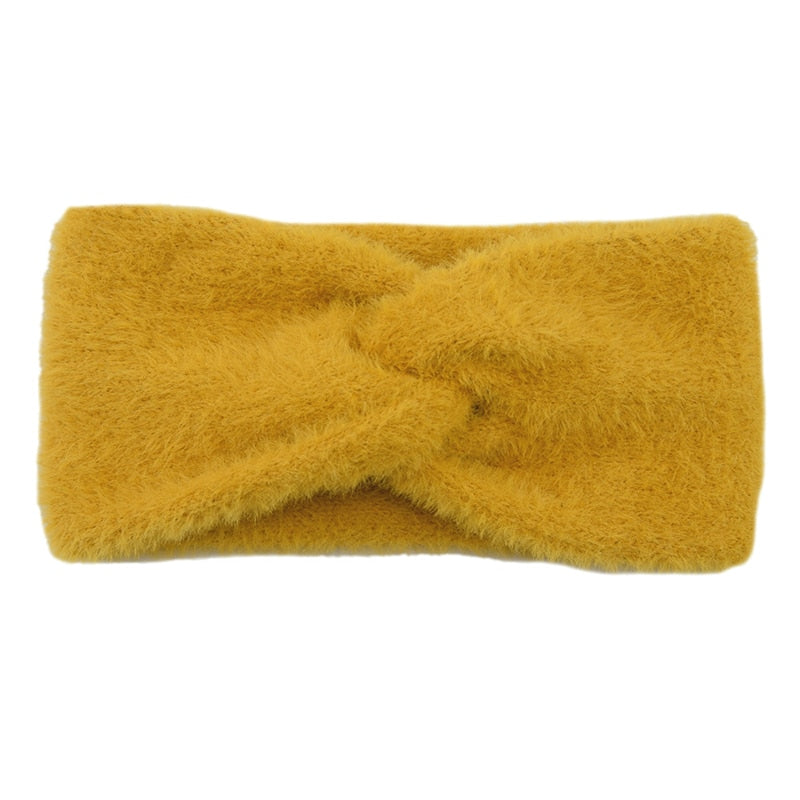 Women's Elastic Knitted Wool Headband.