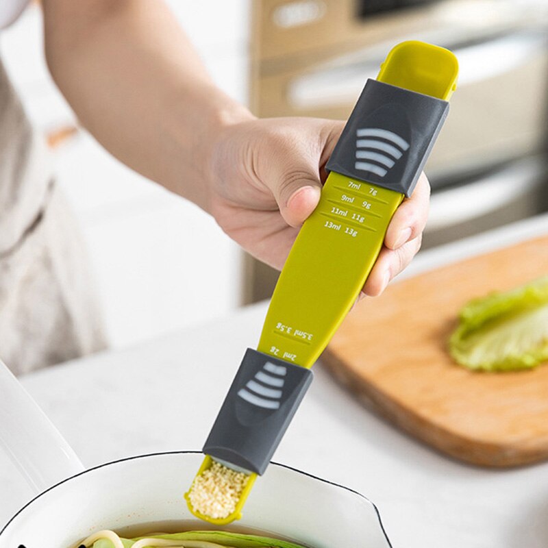 adjustable nine stall double ended measuring spoon