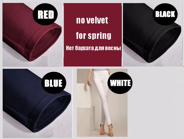 Women's High Waist Winter thick Warm Leggings.