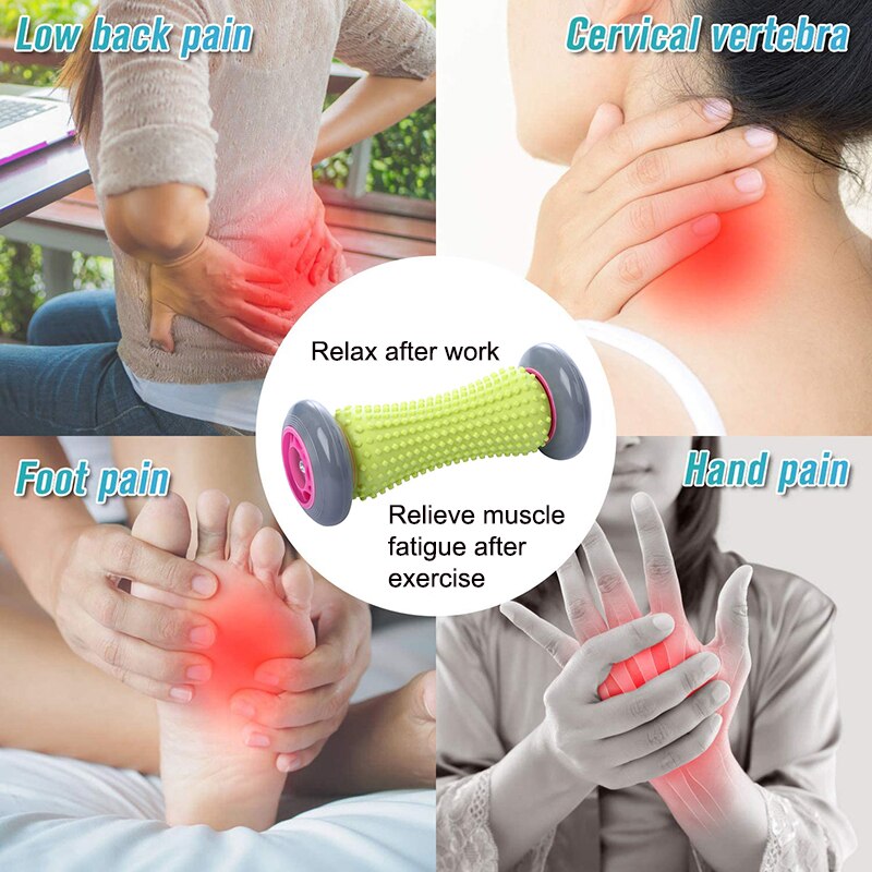 Roller Massage For Relief of Plantar Fasciitis, Arch pain, hand, wrist and leg fatigue.