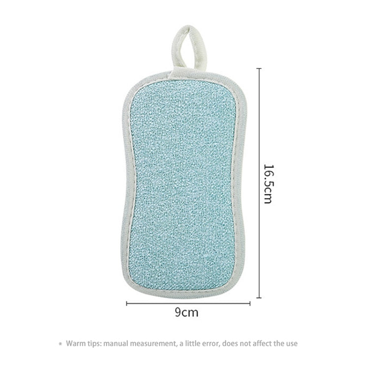 6/3/1pcs Double Sided Nylon/Fabric Sponge Scrubber.