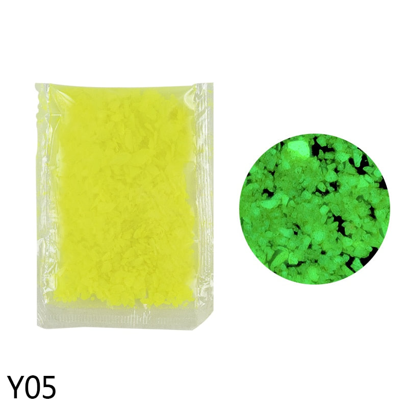 10/30g Luminous fluorescent Sand.  Glows in the dark.  Beautiful on a patio or in a garden.
