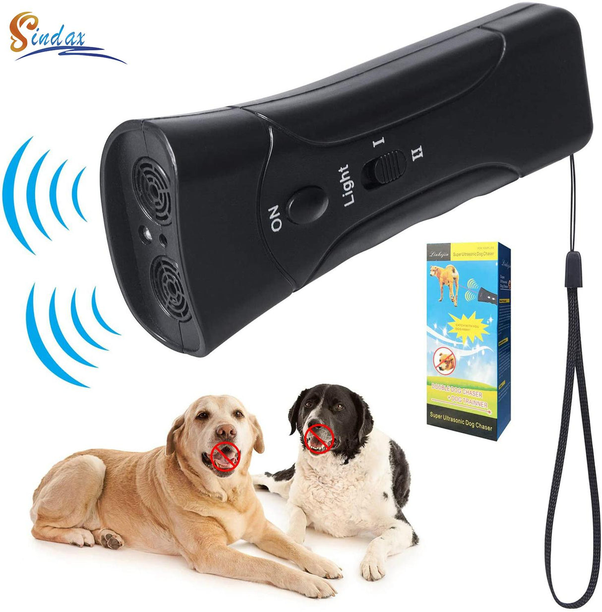 LED Ultrasonic 3 in 1 Anti Barking Dog Training.