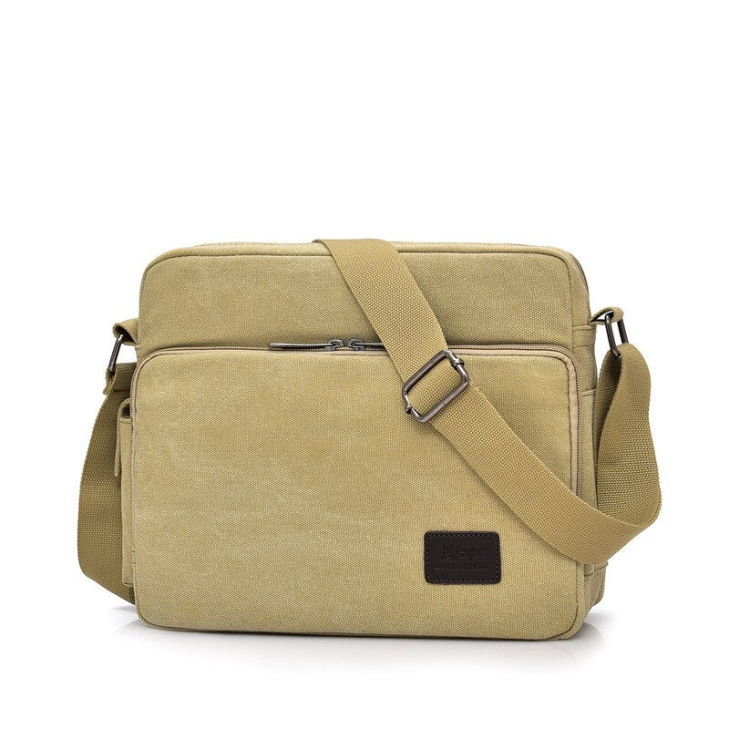 Men's and Women's Canvas Multifunction Crossbody Casual Bolsa Top-handle Shoulder Bag.