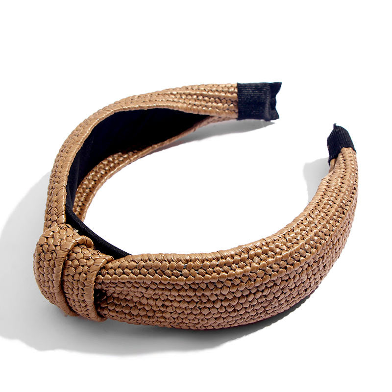 Flatfoosie Handmade Straw Weaving Hair Band.