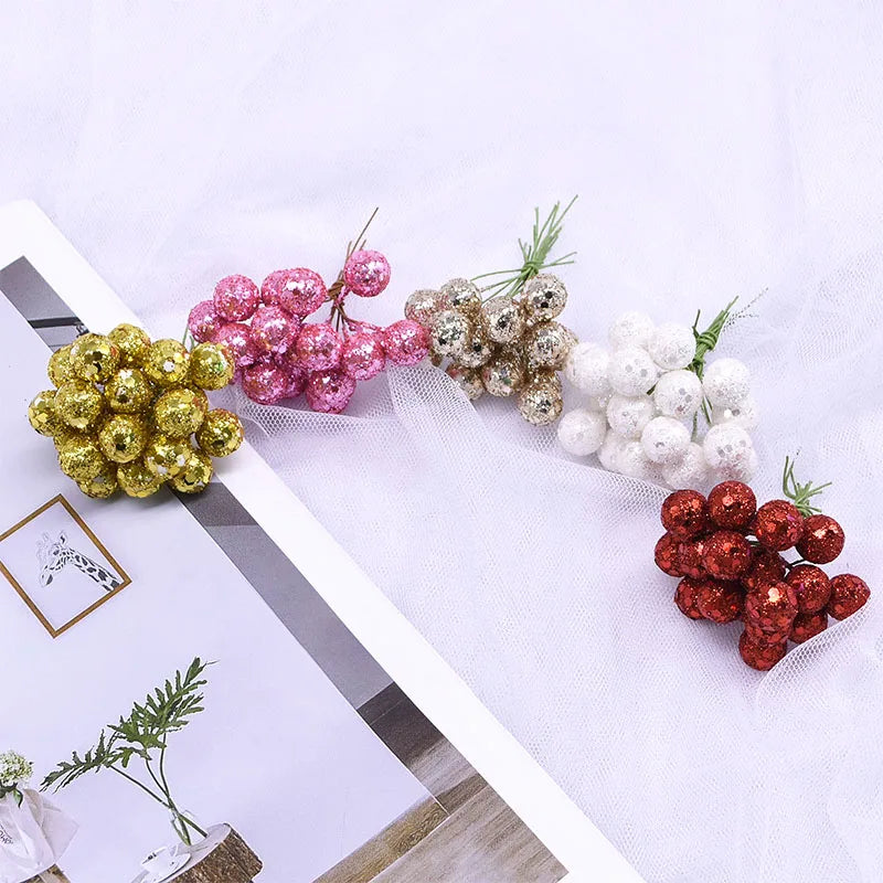 100Pcs 12mm Mini Pearl Berries for Decoration