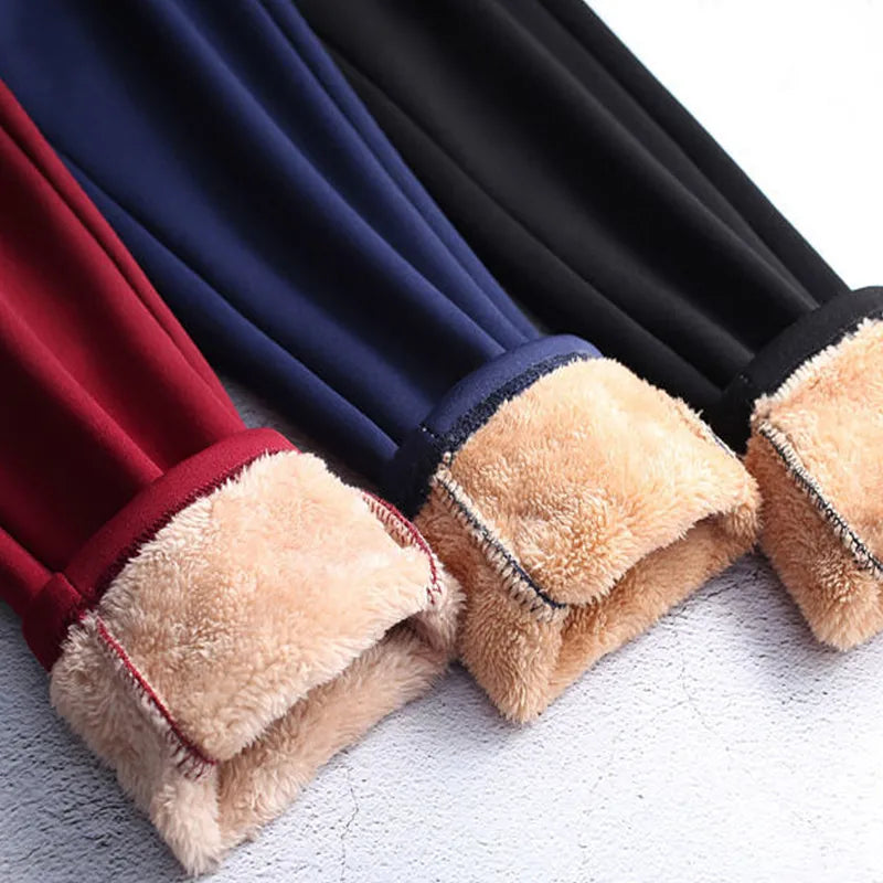 Women's High Waist Winter thick Warm Leggings.