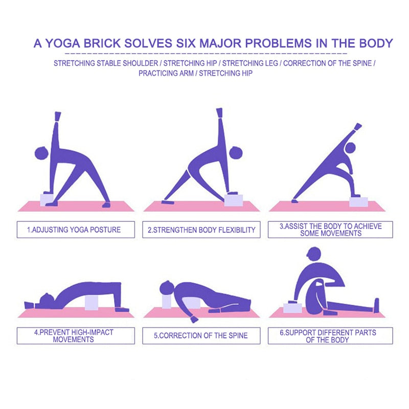 Body Building Fitness Foam Blocks For Yoga And Pilates.