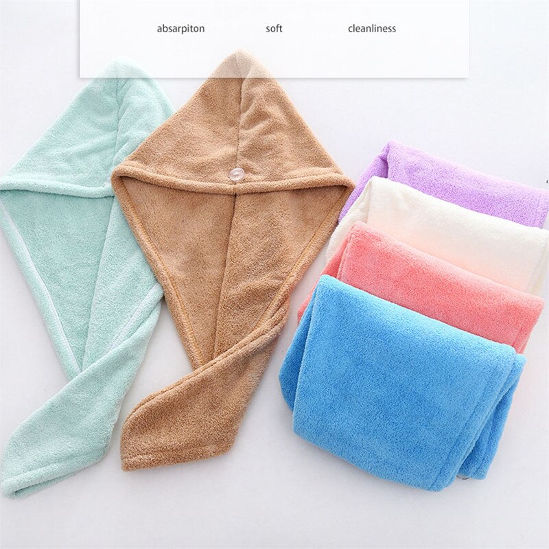 Magic Microfiber hair towel for rapid drying.