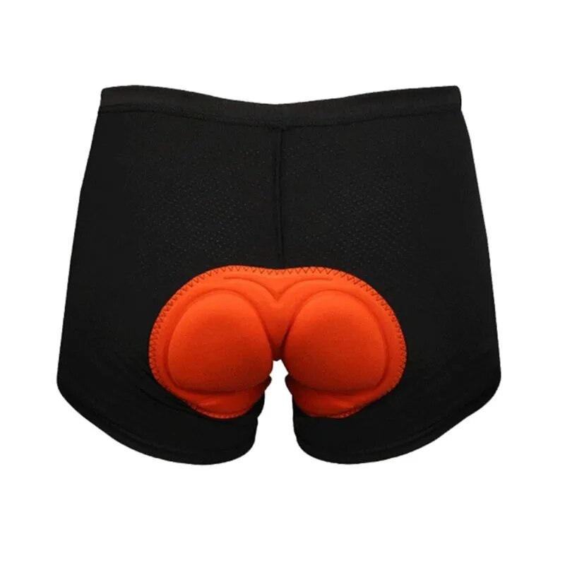 Unisex Black Sponge Gel 3D Padded Bicycle Cycling Shorts.