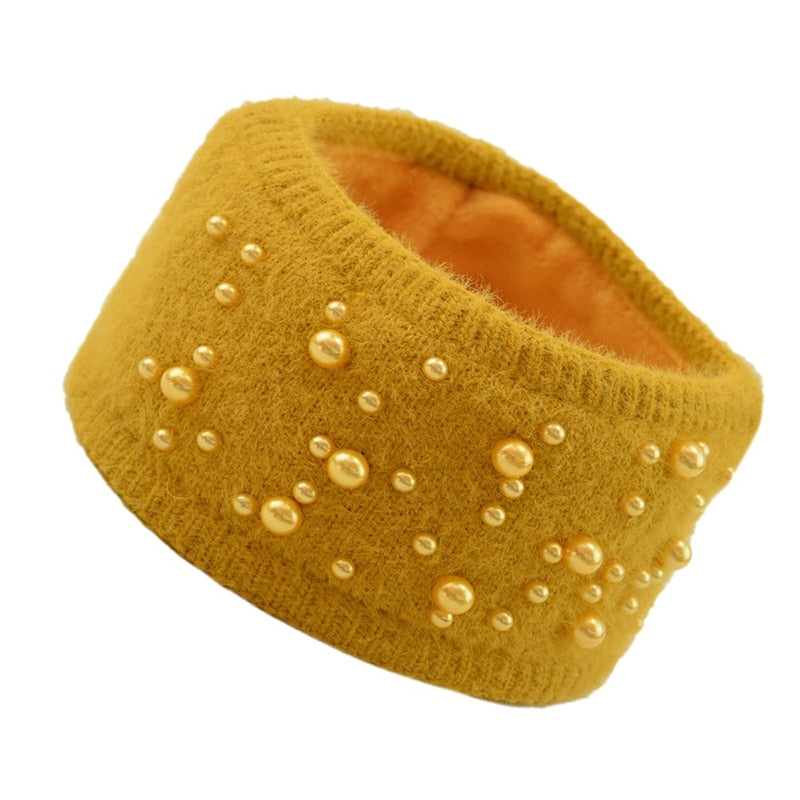 Women's Elastic Knitted Wool Headband.