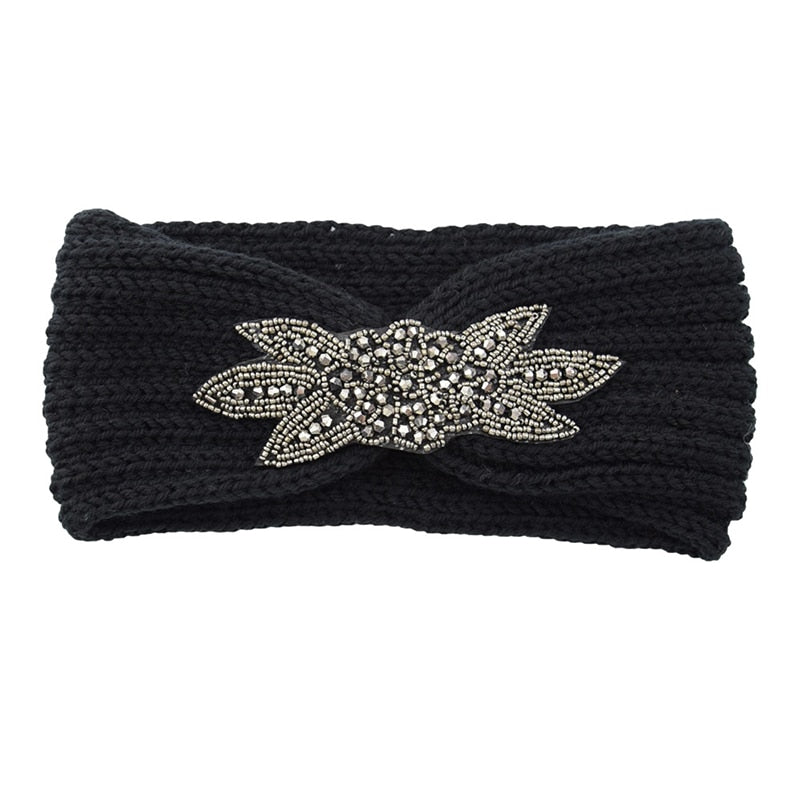 Women's Elastic Knitted Wool Headband.