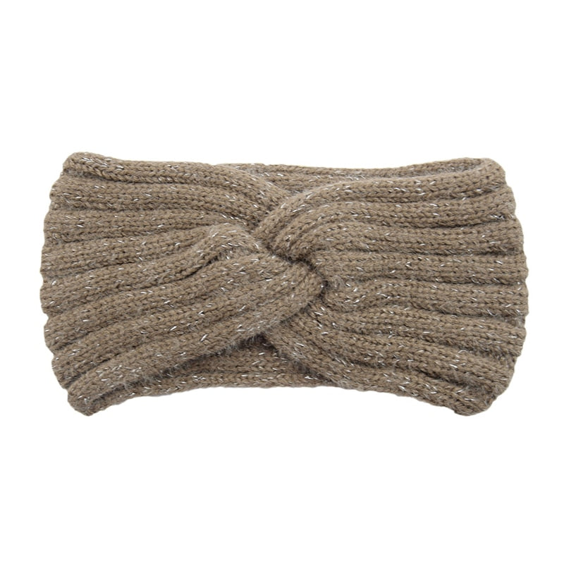 Women's Elastic Knitted Wool Headband.