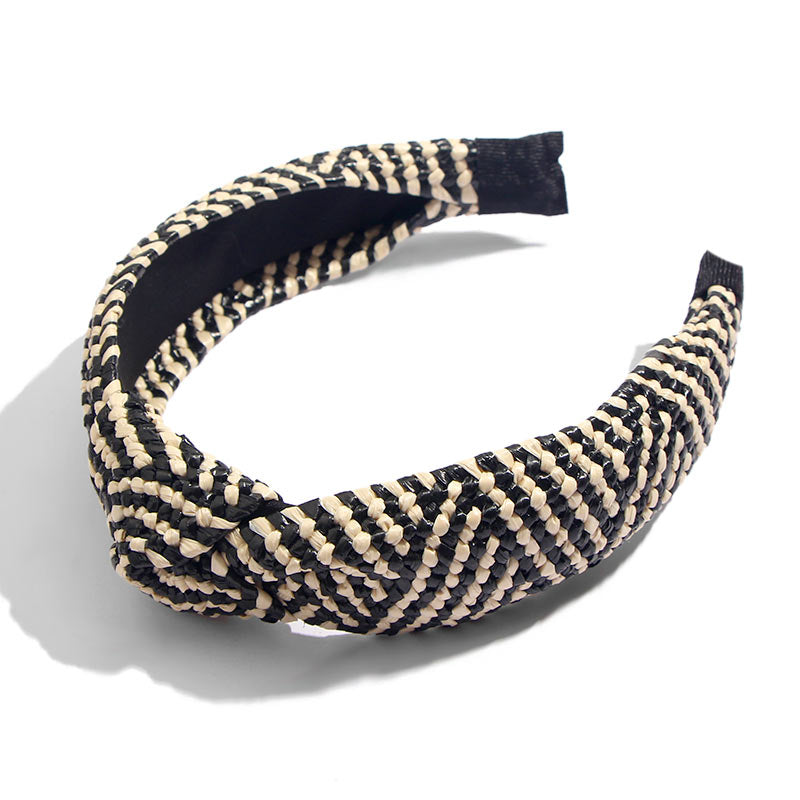 Flatfoosie Handmade Straw Weaving Hair Band.