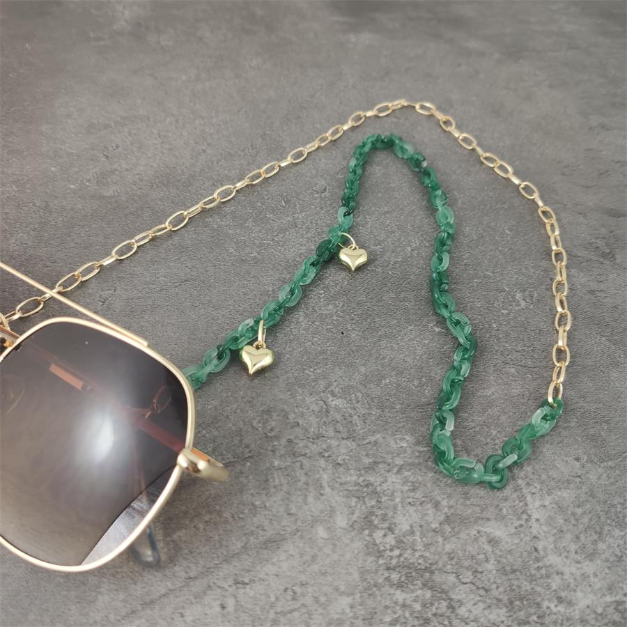 Boho Wood Bead Chains with Silver Metal Balls For Eyeglasses/Sunglasses.