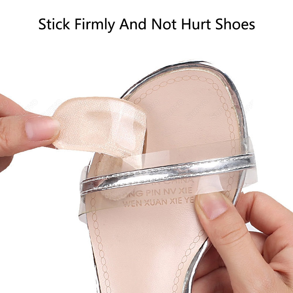 Silicone Non-slip Self-adhesive Gel Insert Pads for Women's Shoes.