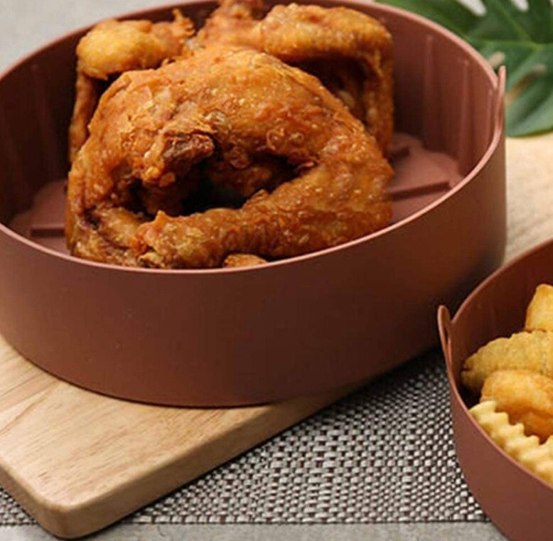 Silicone Reusable Air Fryer basket.