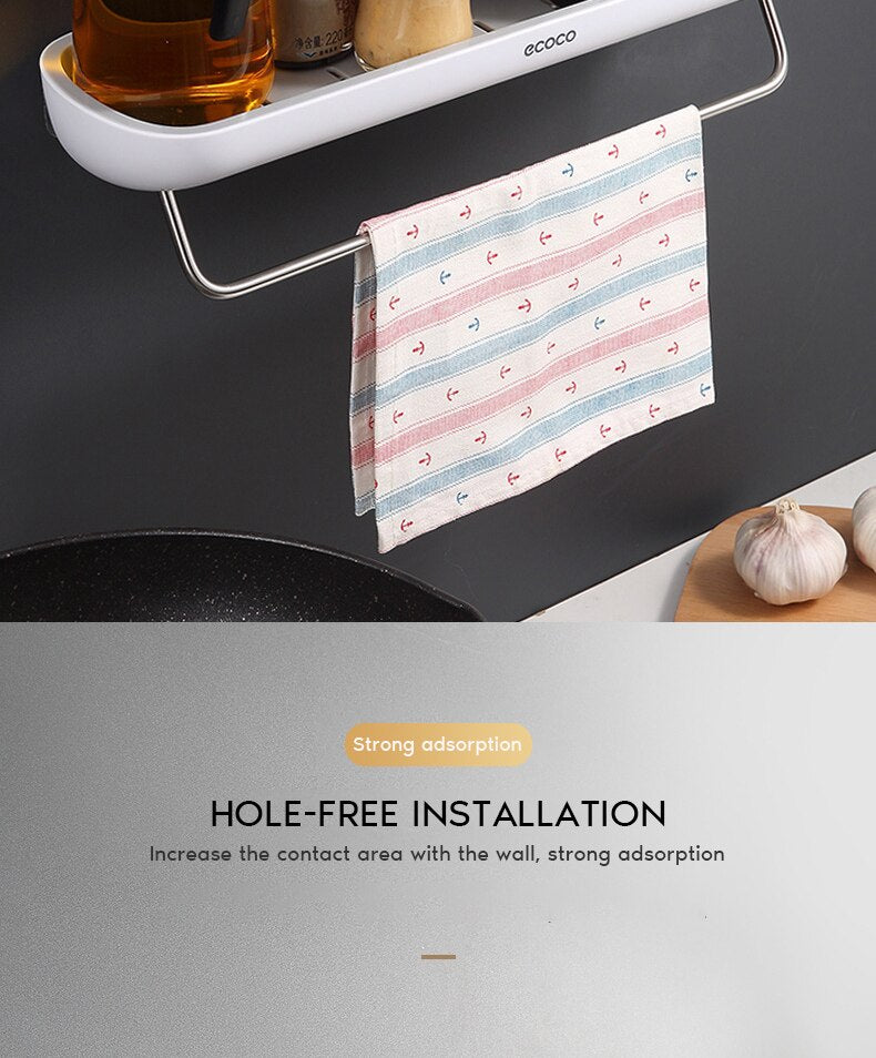 Bathroom/Kitchen Wall Mounted Shelf With Or Without Towel Bar.