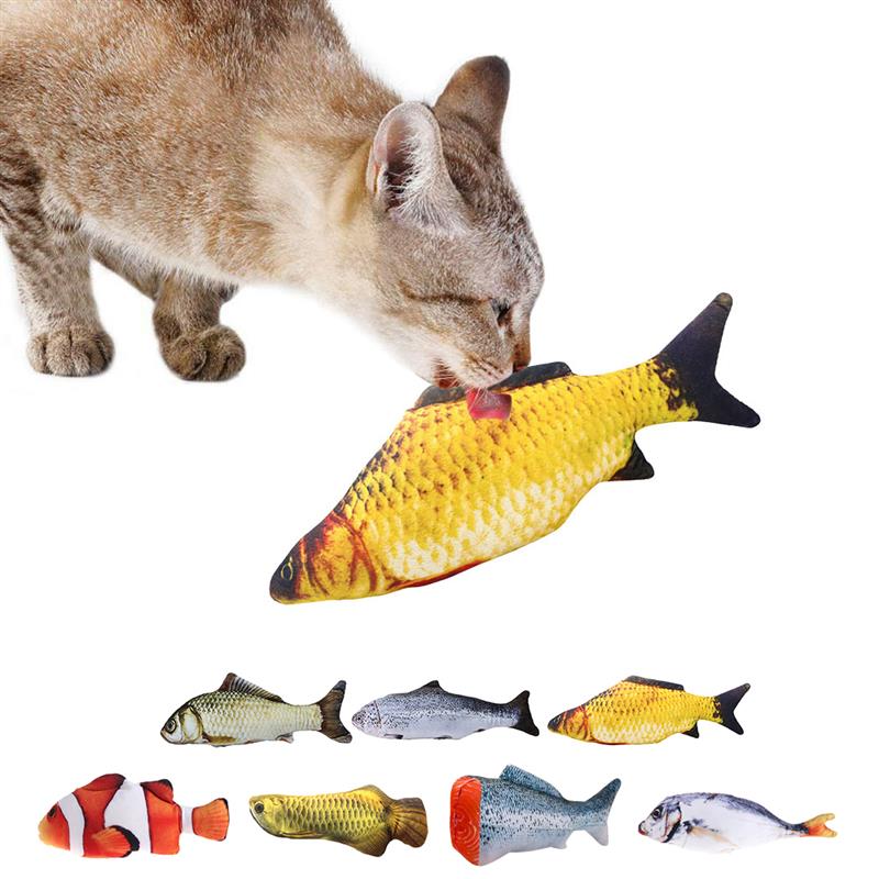 3D Fish Plush Cat Toy.
