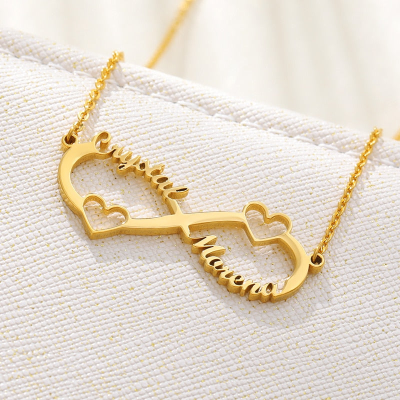 Vintage Custom stainless steel personalized necklace.