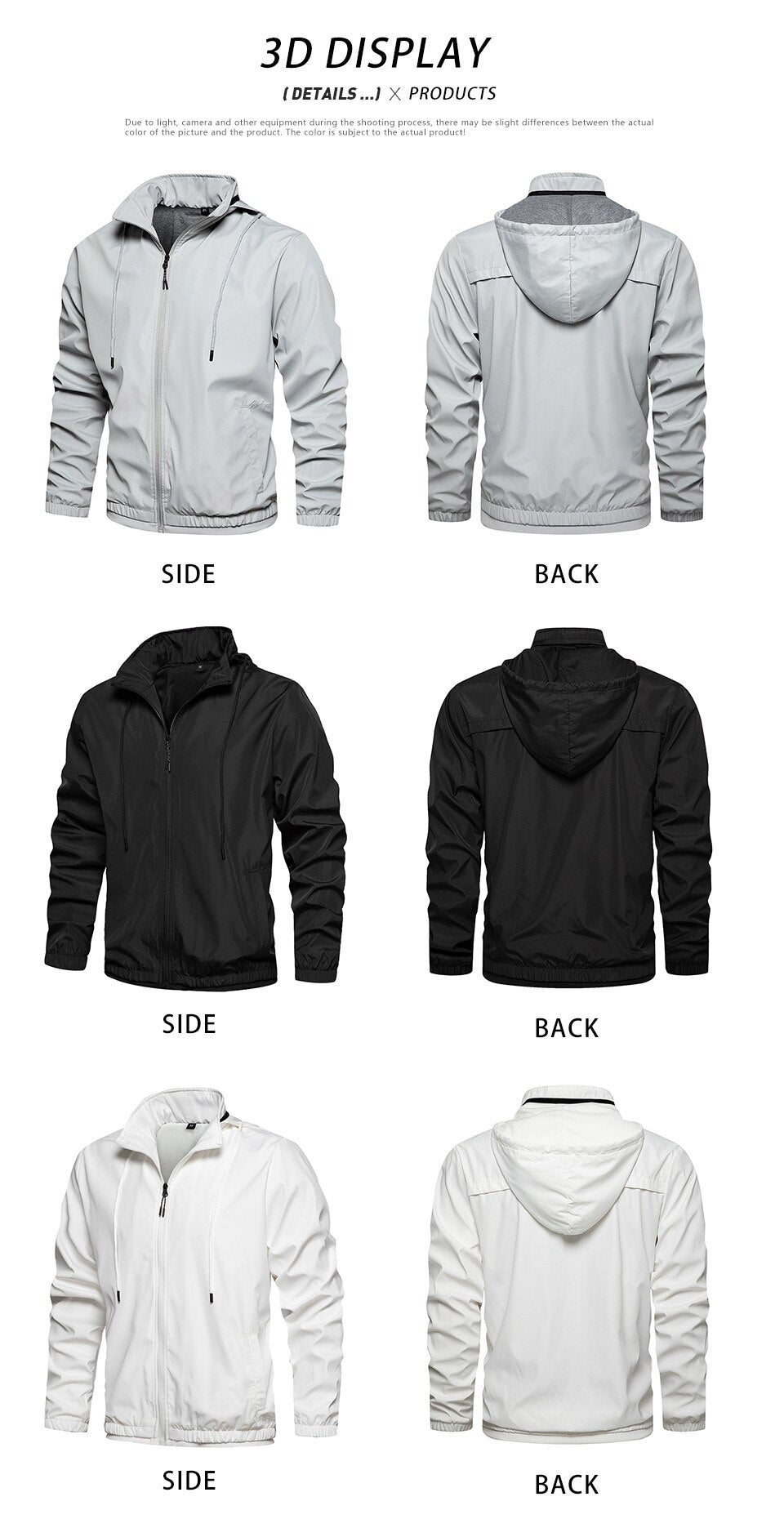 Men's Spring Bomber Coats.