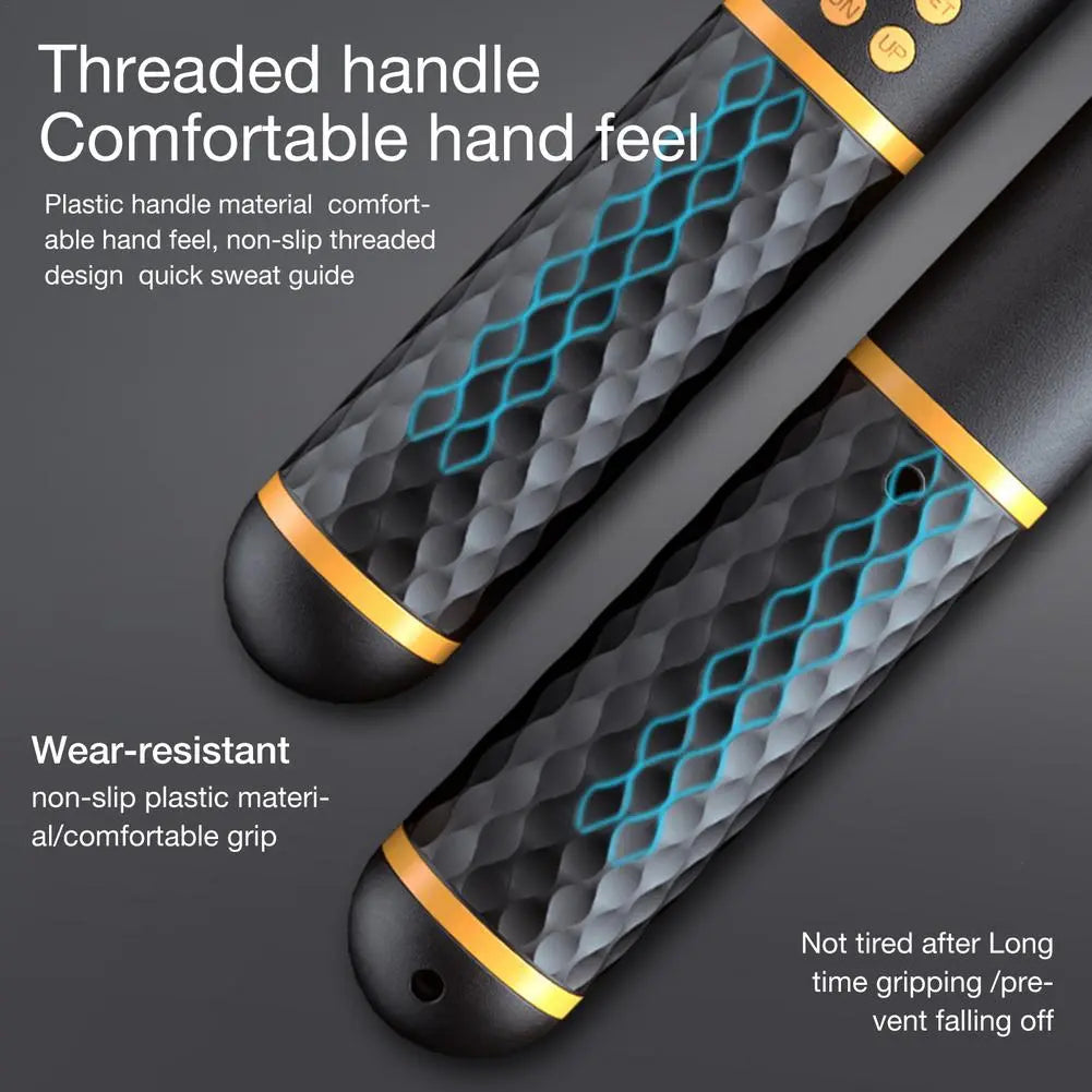 2 In 1 Multifunction Non-Slip Handle Skipping Rope With Digital Counter For Jumping and Calorie Count