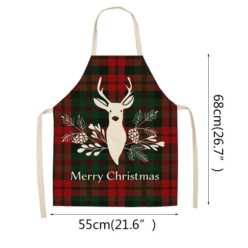 Christmas Linen Aprons