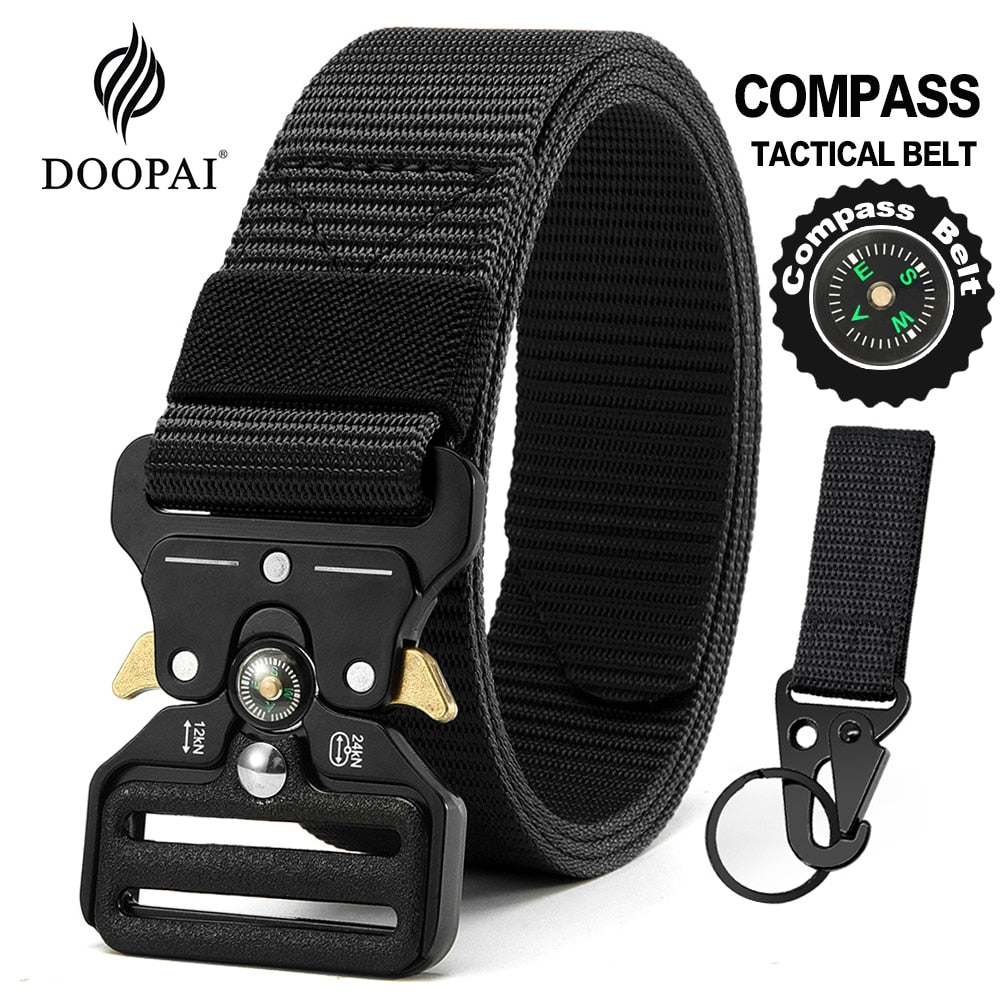Multi Function Canvas Compass Tactical Belt.