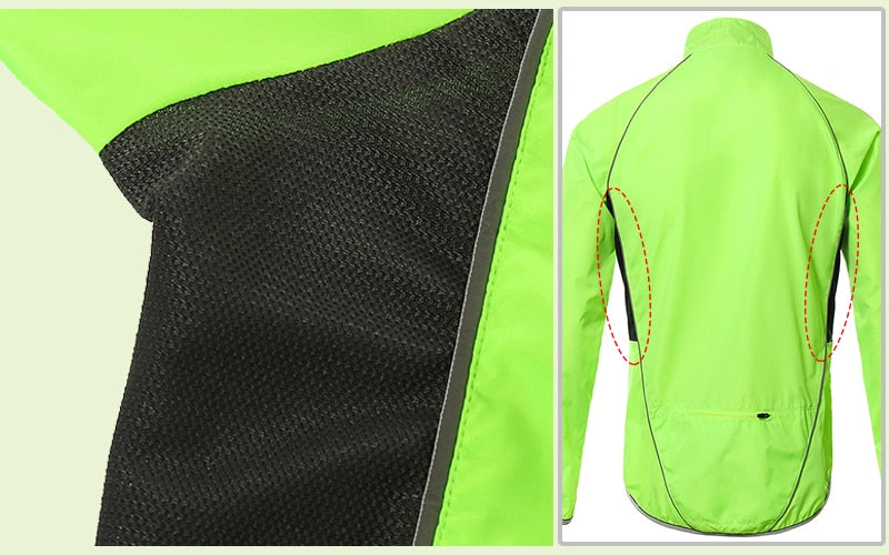 ARSUXEO Cycling Windproof/Waterproof And Reflective Jacket.
