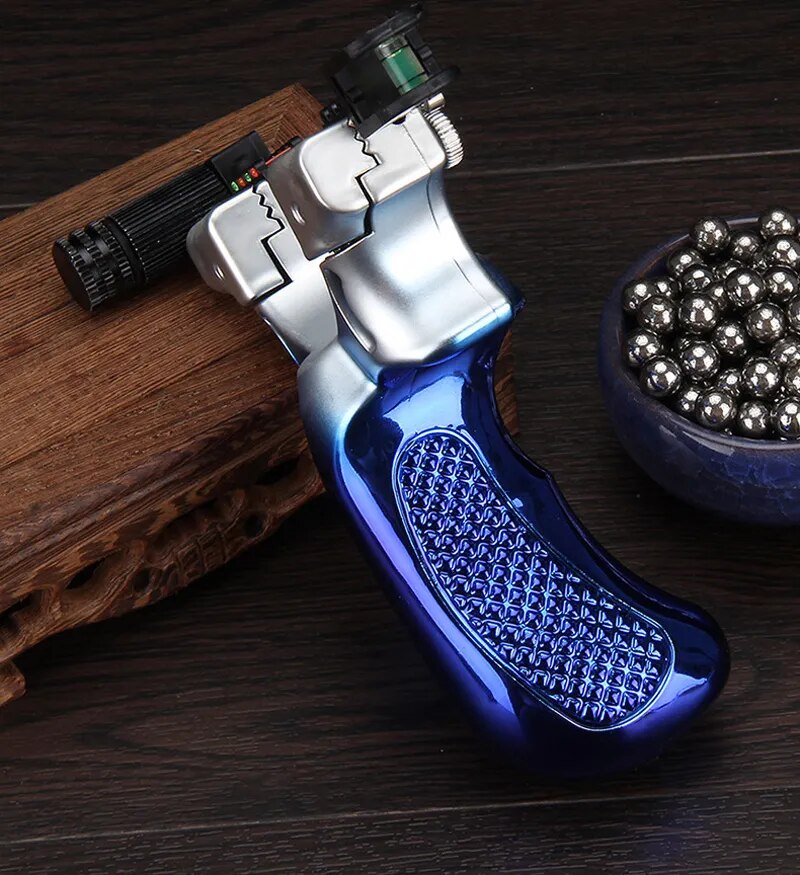 Laser Aiming Anti Slip Gradient Blue Slingshot.
