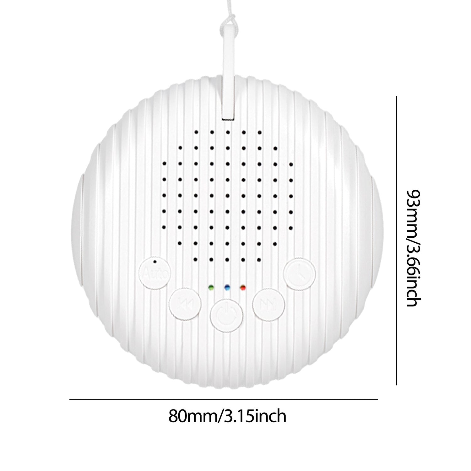 White Noise Machine With USB Rechargeable, Night Light And Timer For Automatic Shutdown.