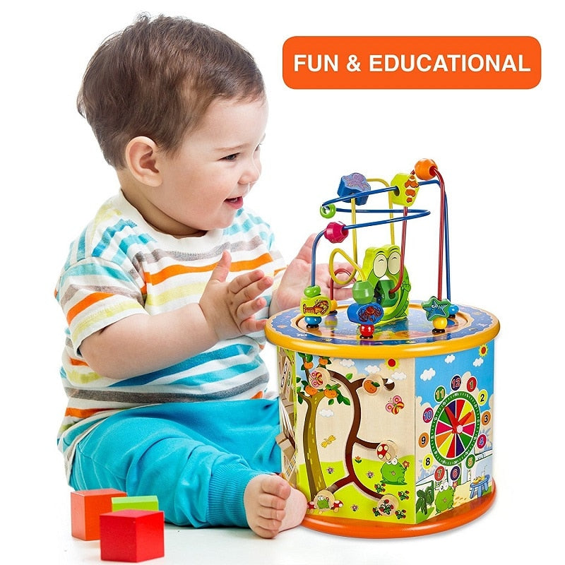 8 in 1 wooden cognitive education toys.  Great for early learning skills such as matching.
