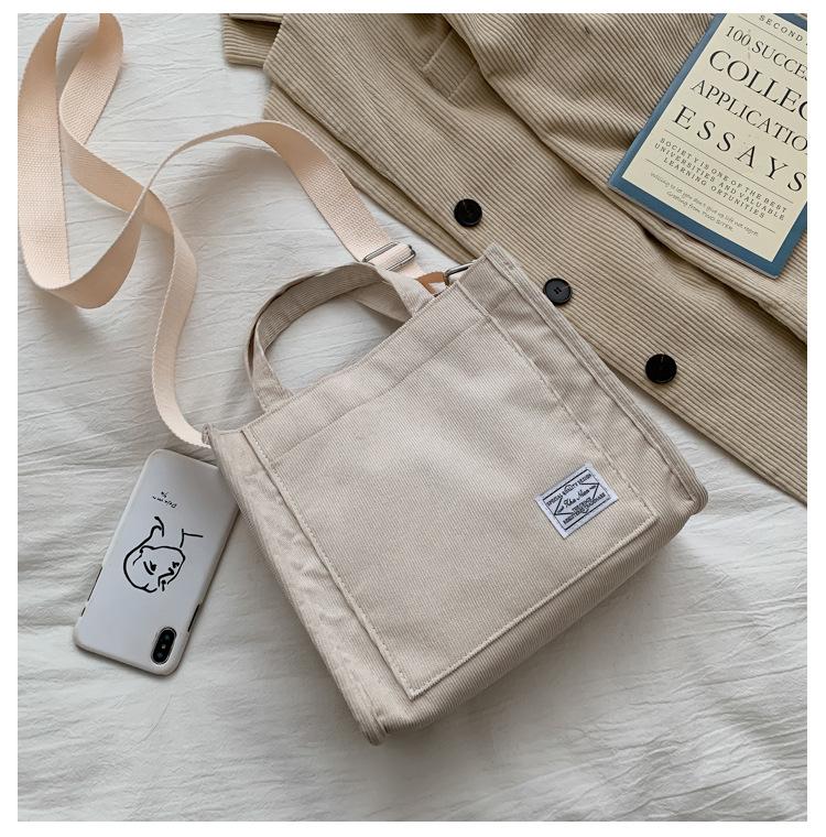 Ladies Designer Corduroy Handbag.