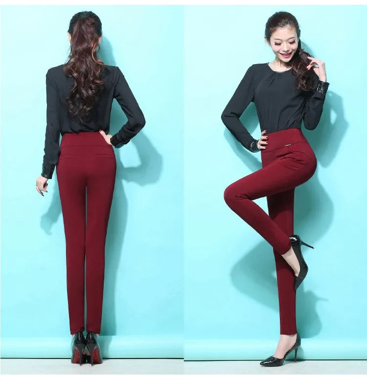 Women's High Waist Winter thick Warm Leggings.